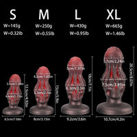 4.92in 5.9in 7.1in 8.07in Octopus Monster Fantasy Silicone Dildo