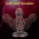 4.92in 5.9in 7.1in 8.07in Octopus Monster Fantasy Silicone Dildo