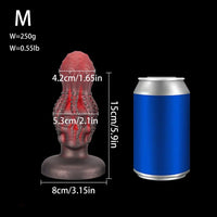 4.92in 5.9in 7.1in 8.07in Octopus Monster Fantasy Silicone Dildo