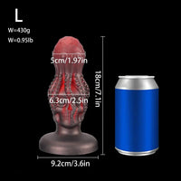 4.92in 5.9in 7.1in 8.07in Octopus Monster Fantasy Silicone Dildo