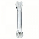 4.92in 6.69in Double-Headed Clear Transparent Glass Anal Plug Dildo