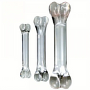 4.92in 6.69in Double-Headed Clear Transparent Glass Anal Plug Dildo