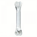 4.92in 6.69in Double-Headed Clear Transparent Glass Anal Plug Dildo