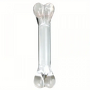 4.92in 6.69in Double-Headed Clear Transparent Glass Anal Plug Dildo