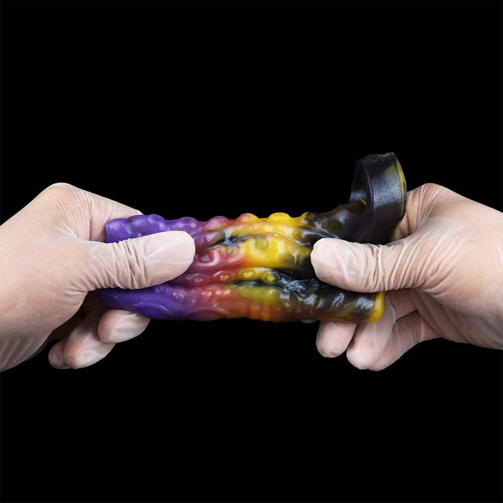 4.92in Egyzos Tentacle Silicone Soft Dildo Sleeve Cock Extender