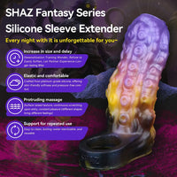 4.92in Egyzos Tentacle Silicone Soft Dildo Sleeve Cock Extender