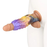 4.92in Egyzos Tentacle Silicone Soft Dildo Sleeve Cock Extender