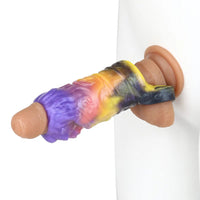 4.92in Fantasy Odd Small Silicone Soft Dildo Sleeve Cock Extender
