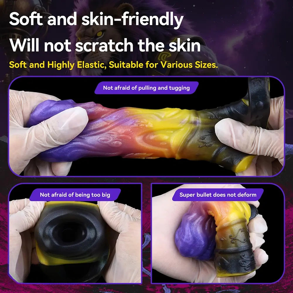 4.92in Fantasy Odd Small Silicone Soft Dildo Sleeve Cock Extender