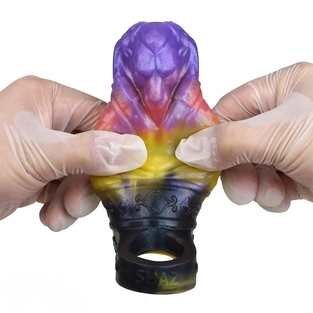 4.92in Fantasy Odd Small Silicone Soft Dildo Sleeve Cock Extender