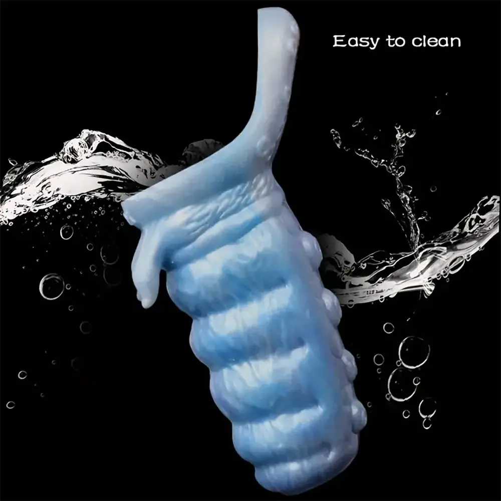 4.92in Realistic Tentacle Cock Soft Adult Dildo Sleeve With Penis Ring