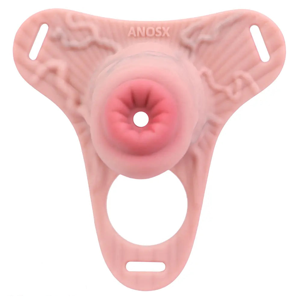 4.92in Silicone Animal Cock Cage Strap on Chastity Dildo Lock Cock Ring