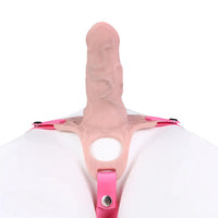 4.92in Silicone Animal Cock Cage Strap on Chastity Dildo Lock Cock Ring