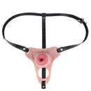4.92in Silicone Animal Cock Cage Strap on Chastity Dildo Lock Cock Ring