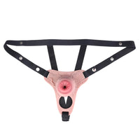 4.92in Silicone Animal Cock Cage Strap on Chastity Dildo Lock Cock Ring