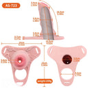4.92in Silicone Animal Cock Cage Strap on Chastity Dildo Lock Cock Ring