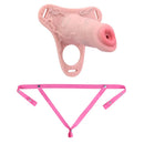 4.92in Silicone Animal Cock Cage Strap on Chastity Dildo Lock Cock Ring