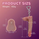 4.92in Silicone Soft Small Dildo Key Chain Anal Vaginal Sex Toy For Orgasm
