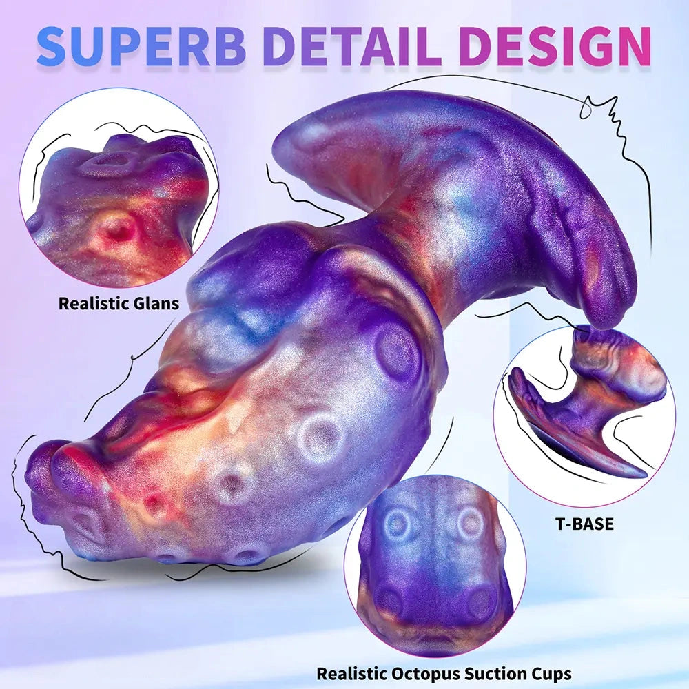 4.92in Tentacle Monster Silicone Soft Dildo Non-Electric Adult Intimate Play