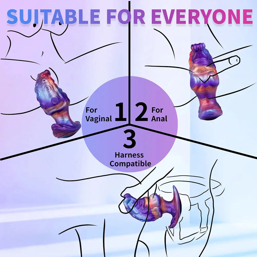4.92in Tentacle Monster Silicone Soft Dildo Non-Electric Adult Intimate Play