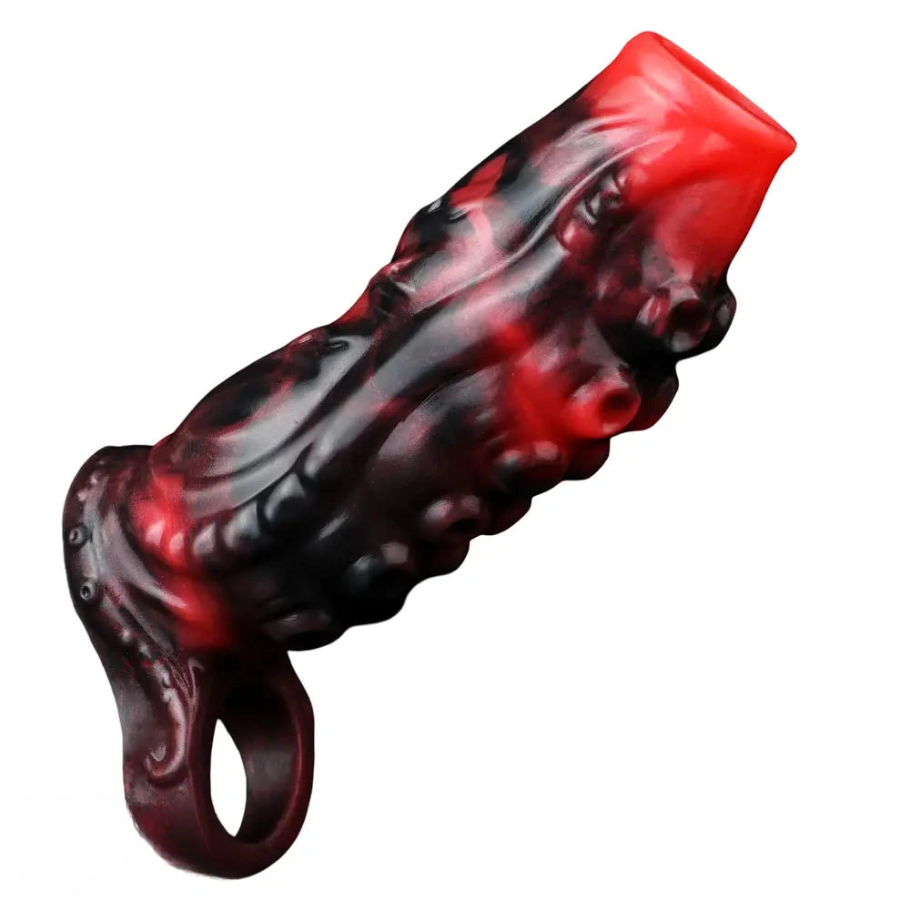 4.96in 5.51in 6.69in Tentacle Animal Soft Dildo Sleeve Cock Extender