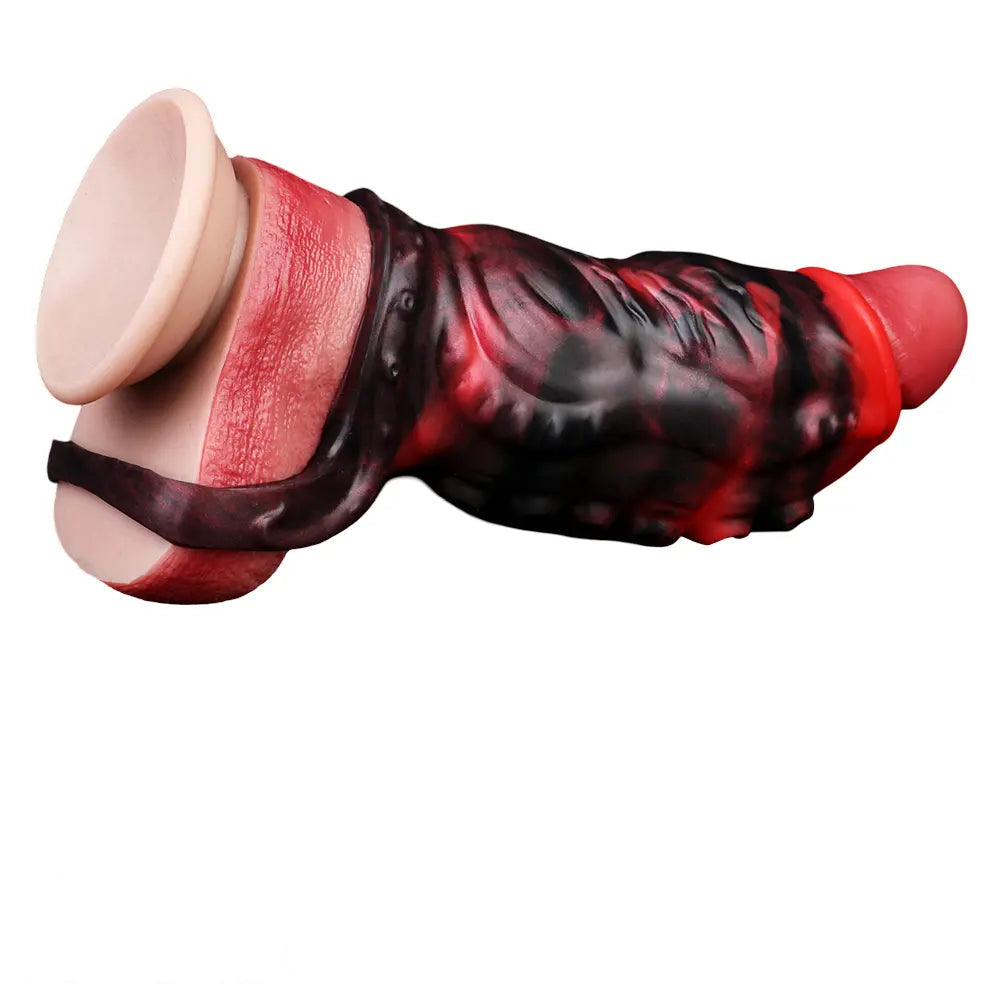 4.96in 5.51in 6.69in Tentacle Animal Soft Dildo Sleeve Cock Extender