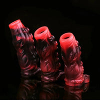 4.96in 5.51in 6.69in Tentacle Animal Soft Dildo Sleeve Cock Extender
