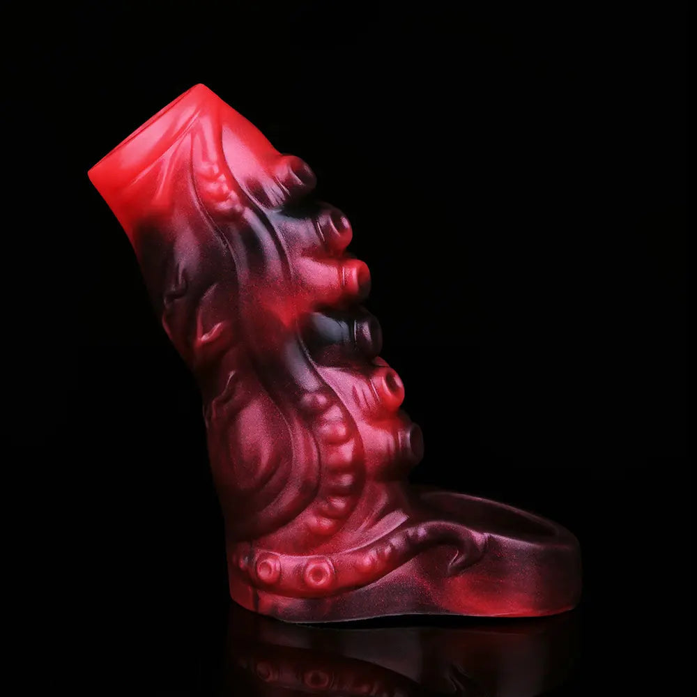 4.96in 5.51in 6.69in Tentacle Animal Soft Dildo Sleeve Cock Extender