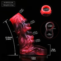 4.96in 5.51in 6.69in Tentacle Animal Soft Dildo Sleeve Cock Extender