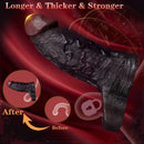 4.96in 6.42in Body-Safe Silicone Ultra-Realistic Penis Sleeve Dildo Toy