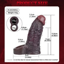 4.96in 6.42in Body-Safe Silicone Ultra-Realistic Penis Sleeve Dildo Toy