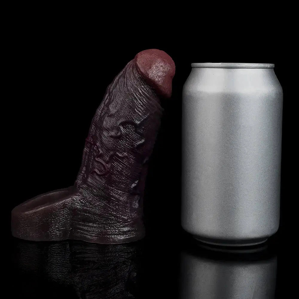 4.96in 6.42in Body-Safe Silicone Ultra-Realistic Penis Sleeve Dildo Toy