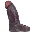 4.96in 6.42in Body-Safe Silicone Ultra-Realistic Penis Sleeve Dildo Toy