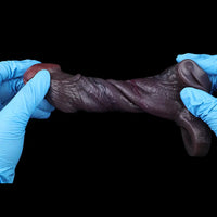 4.96in 6.42in Body-Safe Silicone Ultra-Realistic Penis Sleeve Dildo Toy