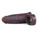 4.96in 6.42in Body-Safe Silicone Ultra-Realistic Penis Sleeve Dildo Toy