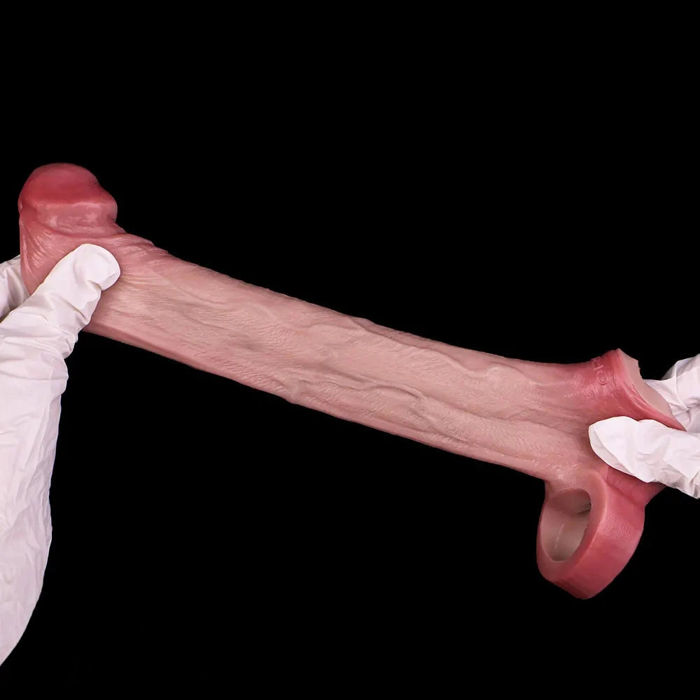 4.96in 6.42in Realistic Penis Cock Dildo Sleeve Extender For Women