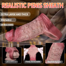 4.96in 6.42in Realistic Penis Cock Dildo Sleeve Extender For Women