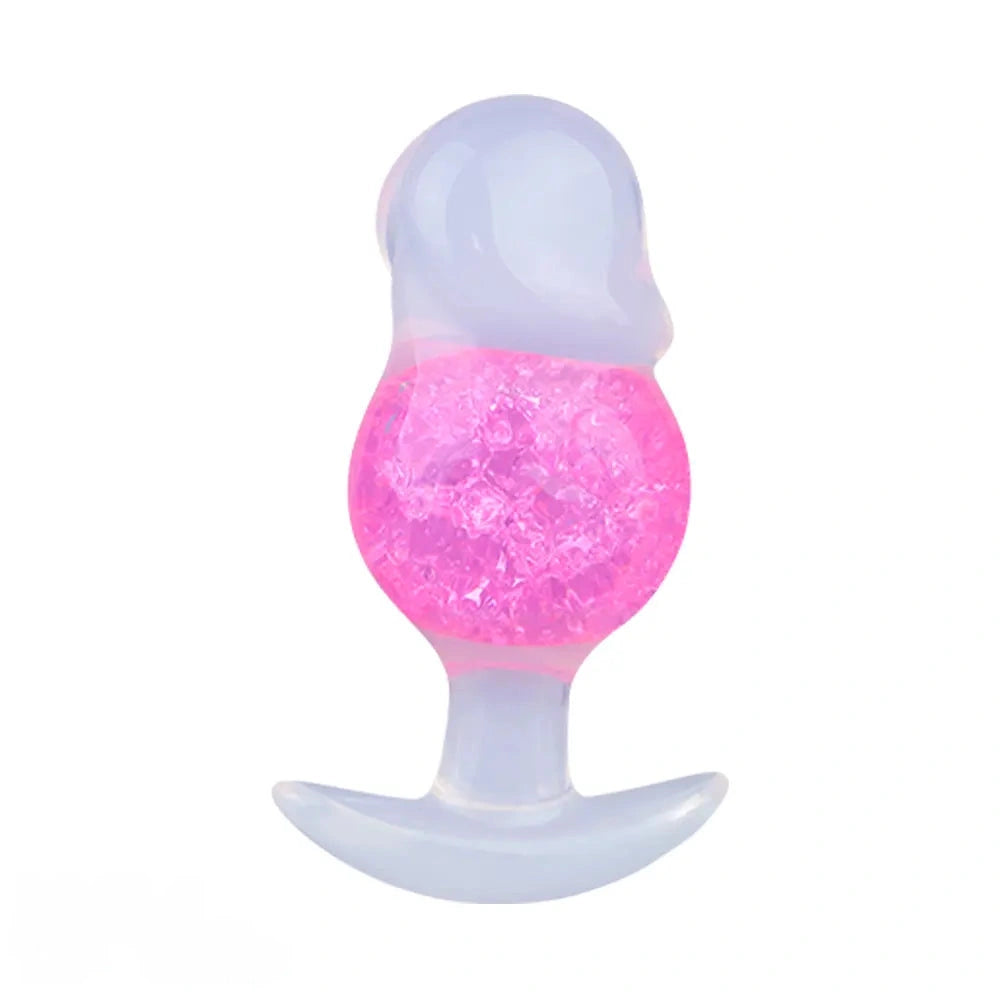 4.96in Luminous Silicone Anal Beads Dildo Anal Sex Toy For Adults