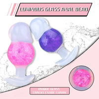 4.96in Luminous Silicone Anal Beads Dildo Anal Sex Toy For Adults