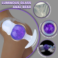 4.96in Luminous Silicone Anal Beads Dildo Anal Sex Toy For Adults