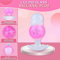 4.96in Luminous Silicone Anal Beads Dildo Anal Sex Toy For Adults