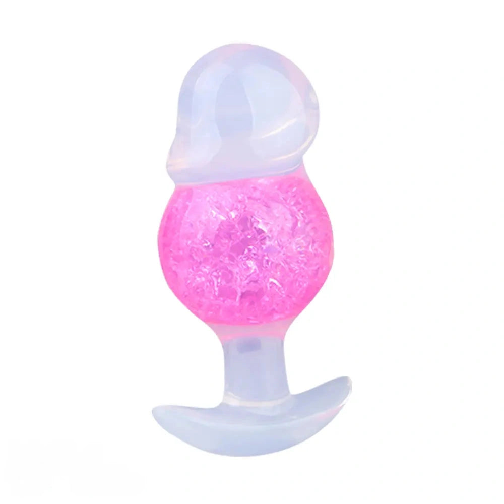 4.96in Luminous Silicone Anal Beads Dildo Anal Sex Toy For Adults