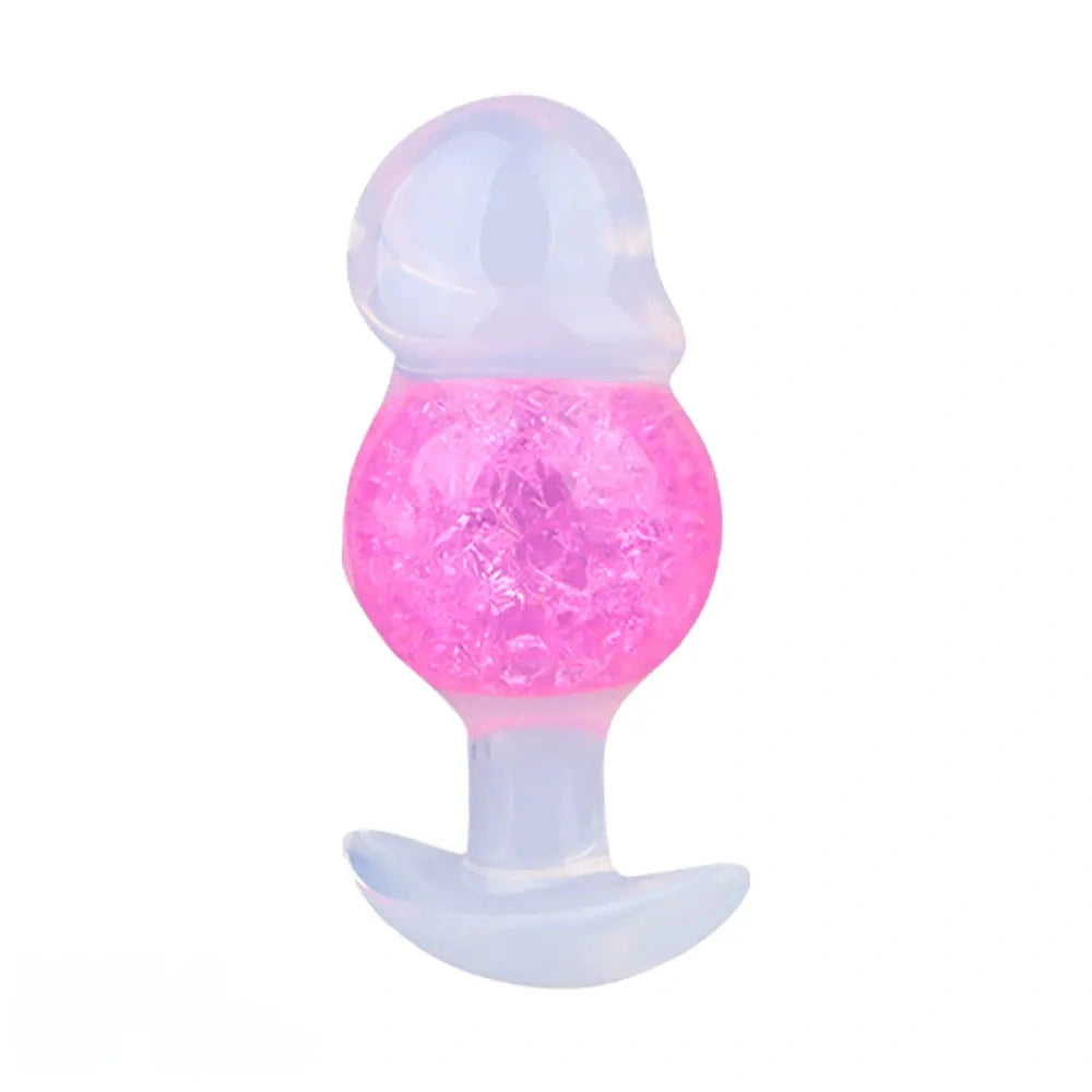 4.96in Luminous Silicone Anal Beads Dildo Anal Sex Toy For Adults