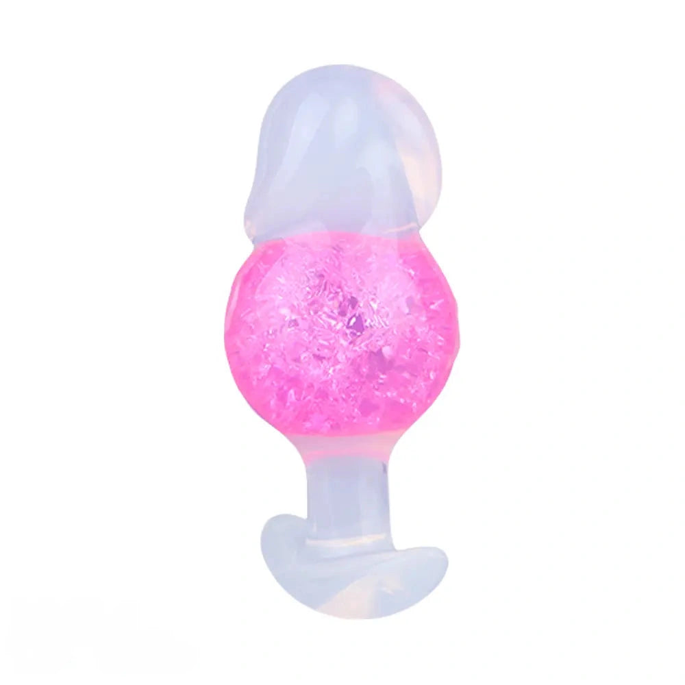 4.96in Luminous Silicone Anal Beads Dildo Anal Sex Toy For Adults