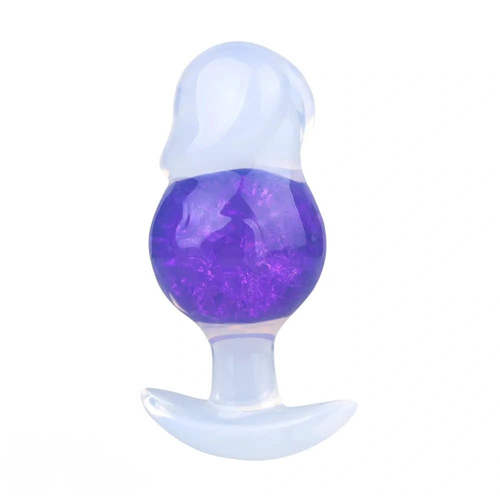 4.96in Luminous Silicone Anal Beads Dildo Anal Sex Toy For Adults