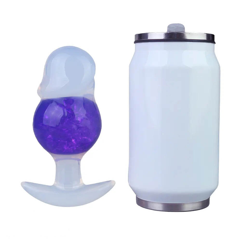 4.96in Luminous Silicone Anal Beads Dildo Anal Sex Toy For Adults