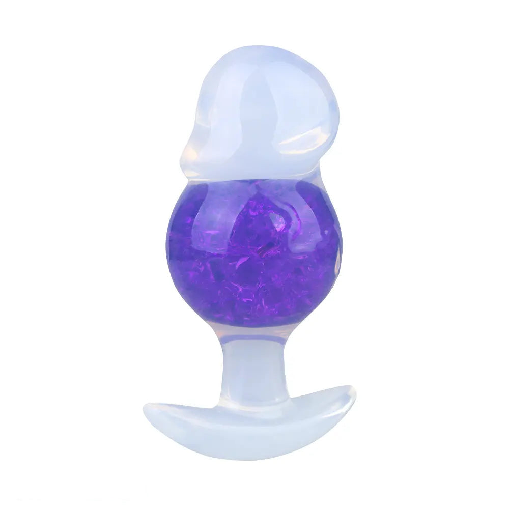 4.96in Luminous Silicone Anal Beads Dildo Anal Sex Toy For Adults