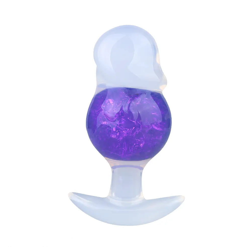 4.96in Luminous Silicone Anal Beads Dildo Anal Sex Toy For Adults