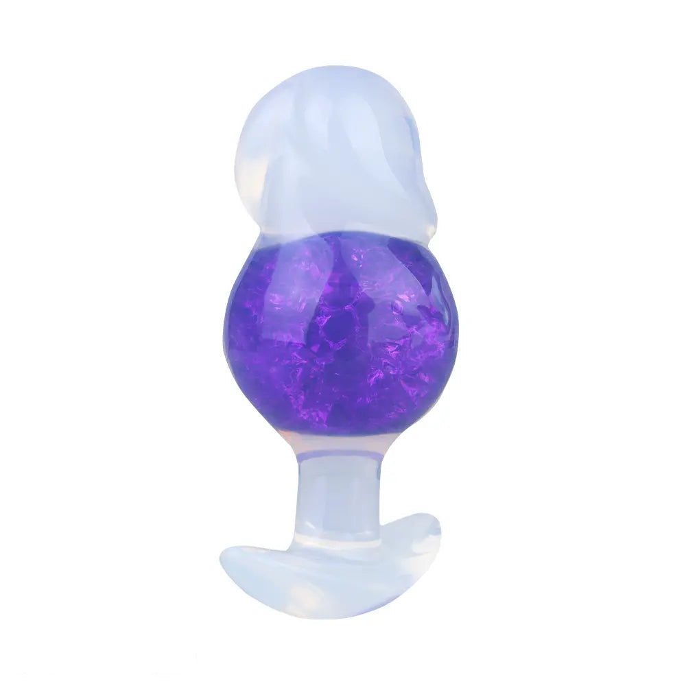 4.96in Luminous Silicone Anal Beads Dildo Anal Sex Toy For Adults