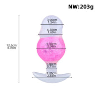 4.96in Luminous Silicone Anal Beads Dildo Anal Sex Toy For Adults